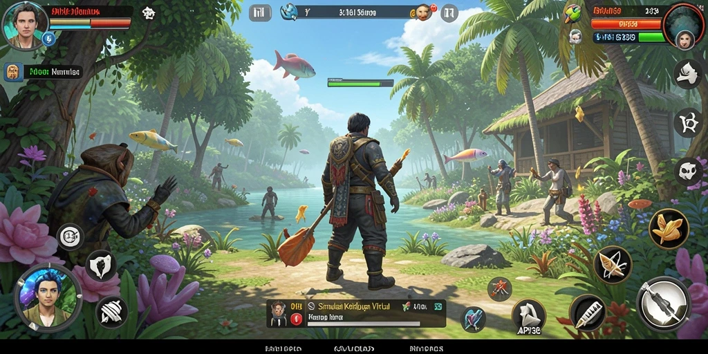 Tampilan gameplay menarik dari API36 dengan karakter dan interaksi sosial.