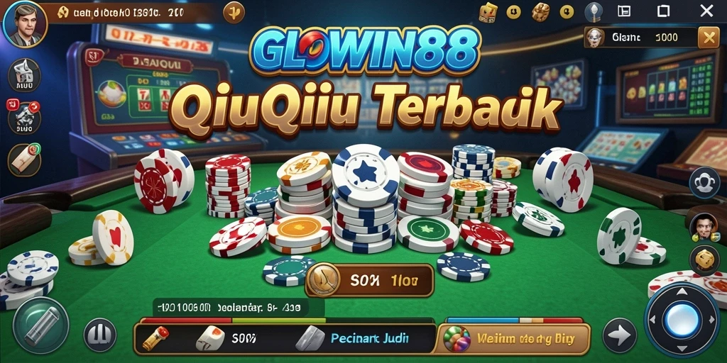 Tampilan gameplay seru dalam GLOWIN88 yang penuh strategi QiuQiu.