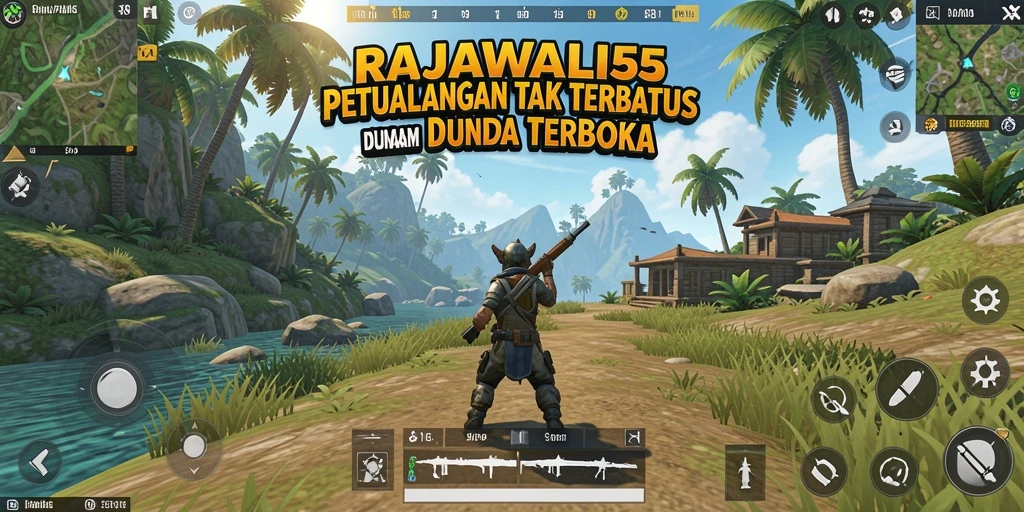 Tampilan gameplay <strong>RAJAWALI55</strong> yang menakjubkan dalam dunia terbuka.