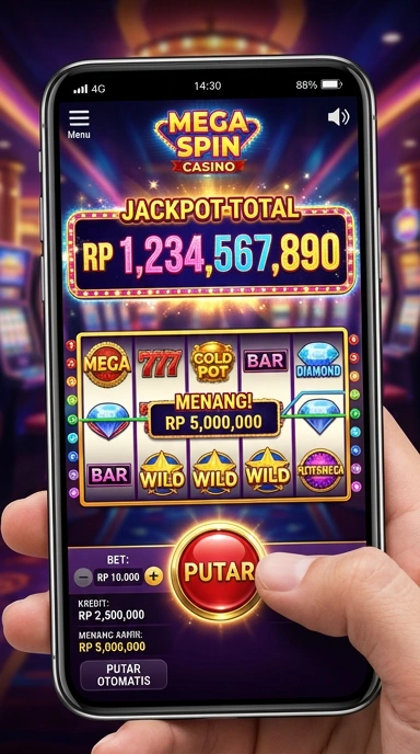 Tampilan antarmuka pengguna yang ramah di putermega.